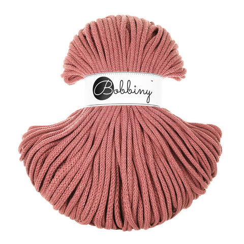 5mm Bobbiny Premium Kordel, Baumwolle - 100m - Peony