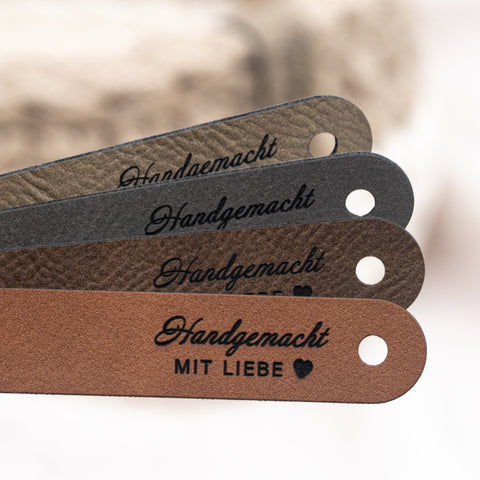 Label-Set "Handgemacht mit Liebe", 90x15 mm, CS0048