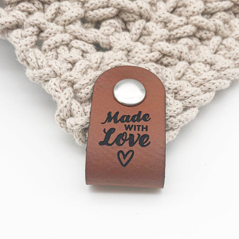 Label "Made with Love" - verschiedene Farben - CS0014 - Stolz aus Holz