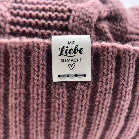 Mit Liebe gemacht Label Kunstleder