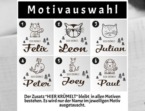 Kinder Frühstücksbrett mit Motiv und Name - Stolz aus Holz