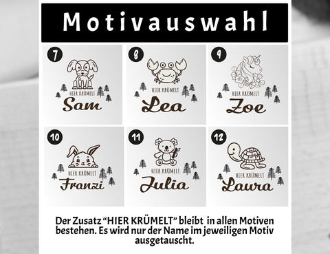 Kinder Frühstücksbrett mit Motiv und Name - Stolz aus Holz