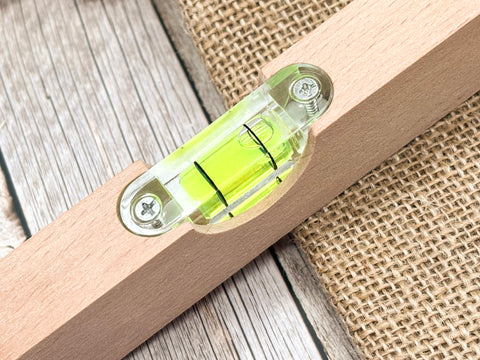 Personalisierte Wasserwaage mit Gravur – Einzugsgeschenk, Richtfest Geschenk, Einweihungsgeschenk aus Holz