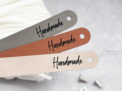 Label-Set "Handmade" FARBMIX- CS0016 - für Häkelkörbe etc.