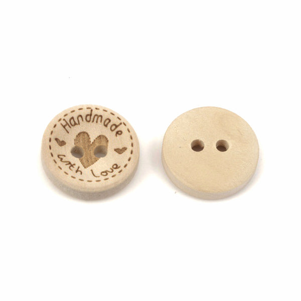 Soul-Cats Holz-Knopfset – 18 Verschiedene Motive, 15 Mm, Perfekt Zum Nähen & Basteln