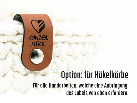 Label "Einzelstück" mit Herzsymbol- verschiedene Farben - CS0001