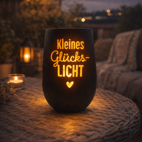 Windlicht "Kleines Glückslicht"