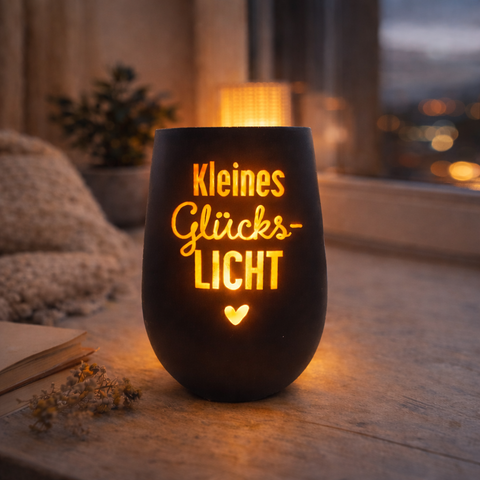 Windlicht "Kleines Glückslicht"