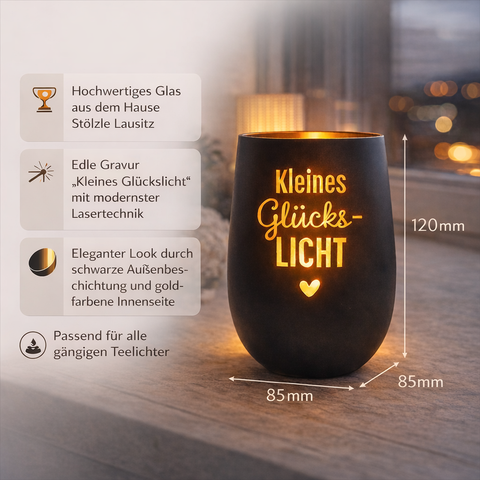 Windlicht "Kleines Glückslicht"