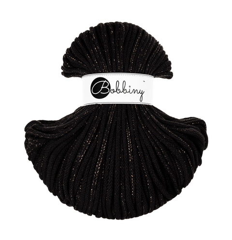 Bobbiny 5 mm Golden Black