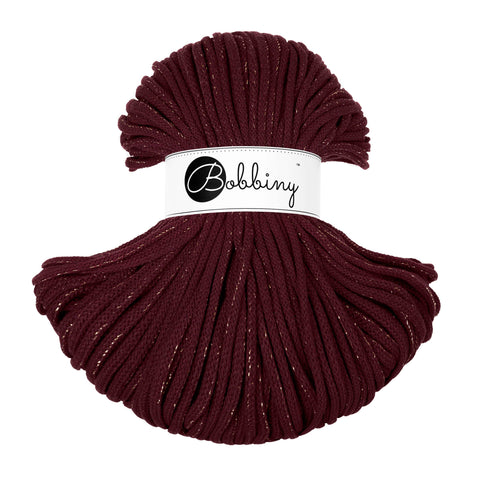 Bobbiny 5 mm Golden Burgundy