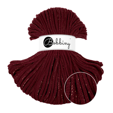 Golden Burgundy 5 mm Bobbiny