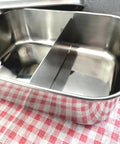 Personalisierte Brotdose Edelstahl, mit Namen, Regenbogen, wasserdicht, BPA-frei, mit Trennsteg & Schneidebrett, Geschenk Kinder