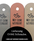 Label "Mit Liebe gestrickt" - verschiedene Farben - CS0009 - Stolz aus Holz
